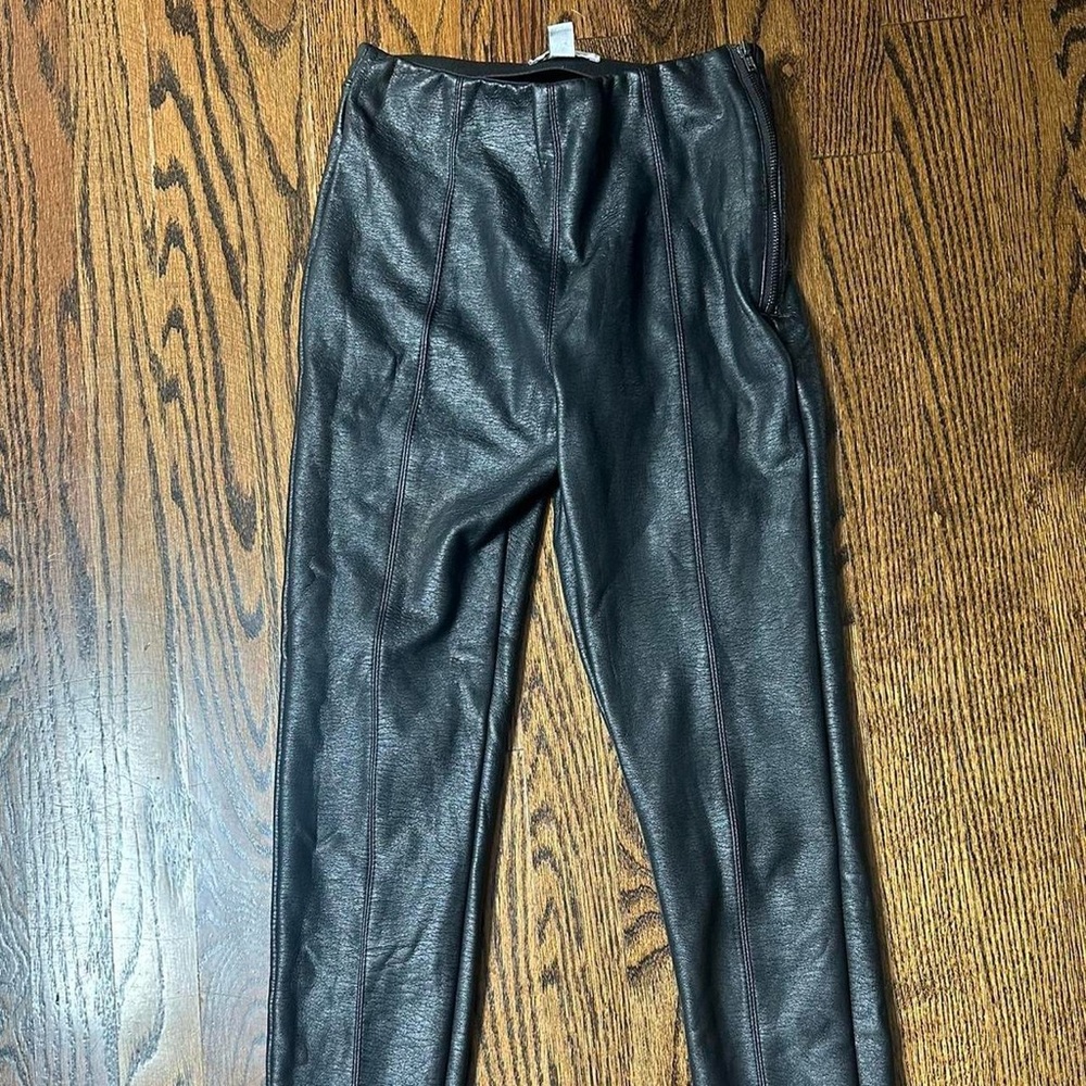 Top shop leather leggings